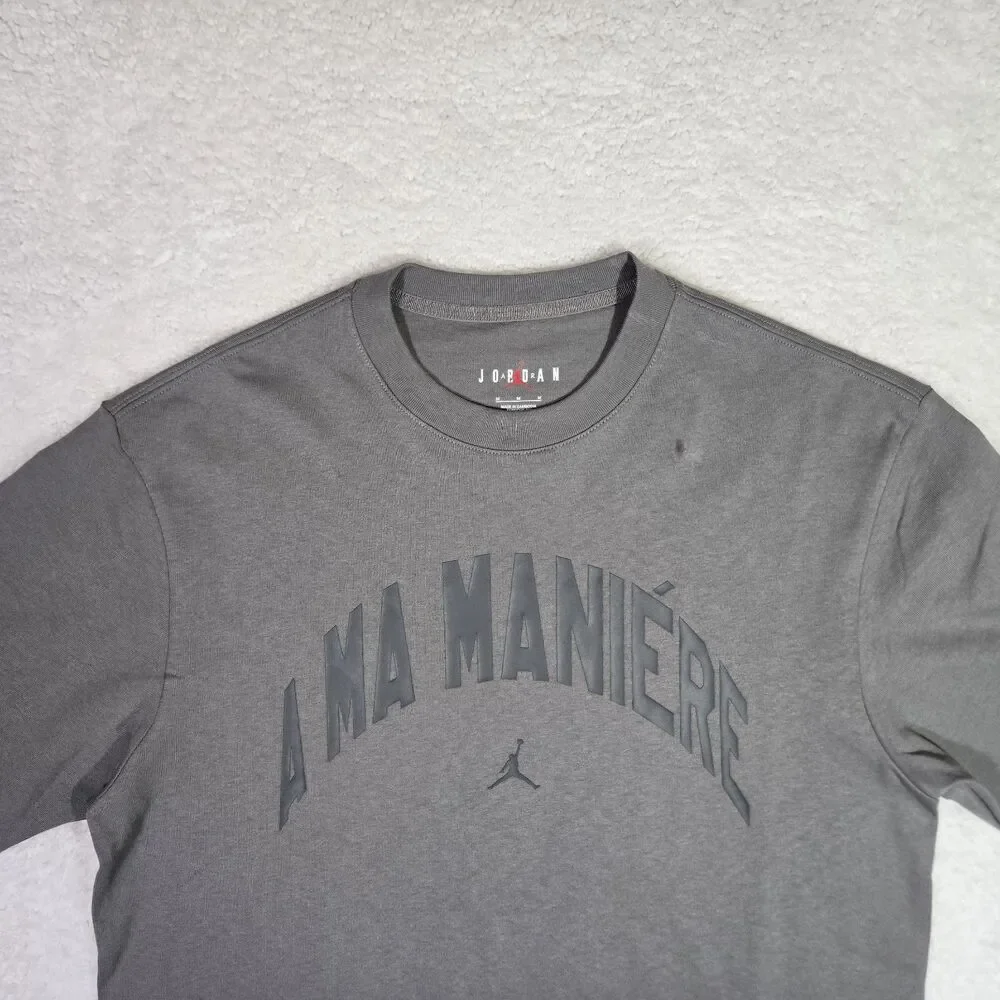 A Ma Maniere x Jordan Tee Shirt Grey Pewter Mens Medium HF0538-029 100% Cotton M